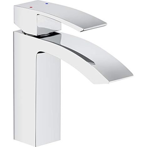 Cornat Fortizza Robinet mitigeur monocommande pour lavabo en laiton chrome (1/5)