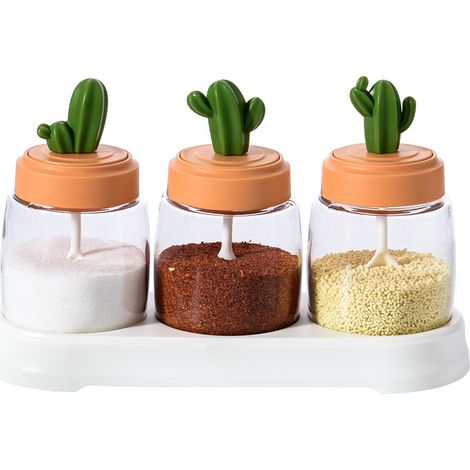 1 Set Gewürzglas, Gewürzschublade, Gewürzgläser mit Etiketten, Keksdosen mit Deckel, Gewürzglas, leere Bonbongläser, Keksdosen, ein Glas, 3 Stück