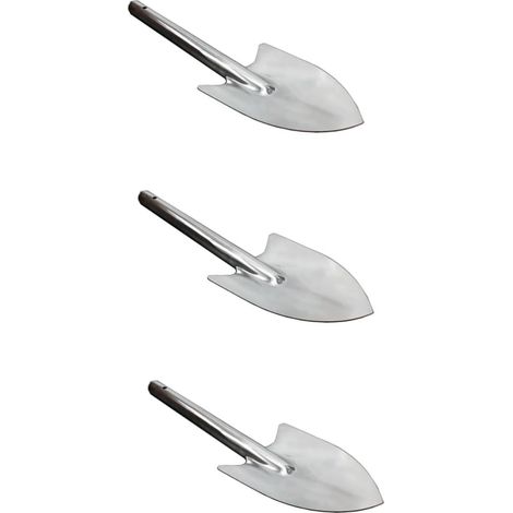 3 Pièces Pelle De Jardin Pratique Outil De Jardin Accessoires De Jardin Silver (1/5)
