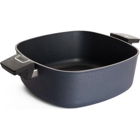 faitout carré 28×28 cm 5,0 l, 2 poignées – antiadhésif en aluminium coulé, compatible four et lave-vaisselle – faitout – casserole induction (1/5)