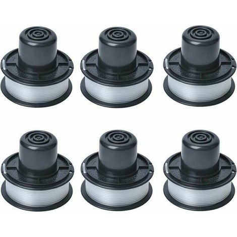 Bobina di filo A6226 compatibile con decespugliatore automatico Black and Decker GL250 / GL310 / GL360 / GL360SB, fornita con 6 m di filo, set di 6 bobine..DEBUNS (1/5)