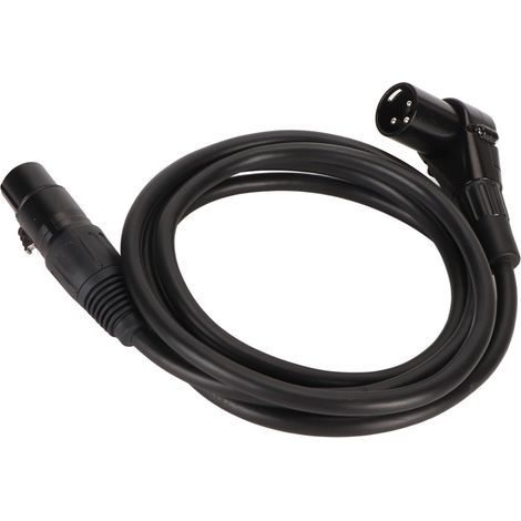 Câble microphone XLR coudé mâle-femelle 3 broches, conducteur OFC plaqué argent, câble symétrique XLR, 1,5 m (4,9 pi) (1/5)