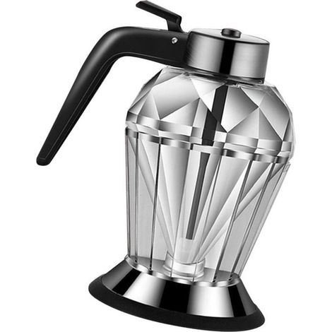 Dispensador de miel portátil, de vidrio transparente y presurizado: para salsa de soja, azúcar, jarabe, aceite y vinagre.