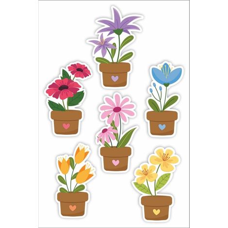 Decorazioni per finestre bifacciali - Fiori... 6 pezzi