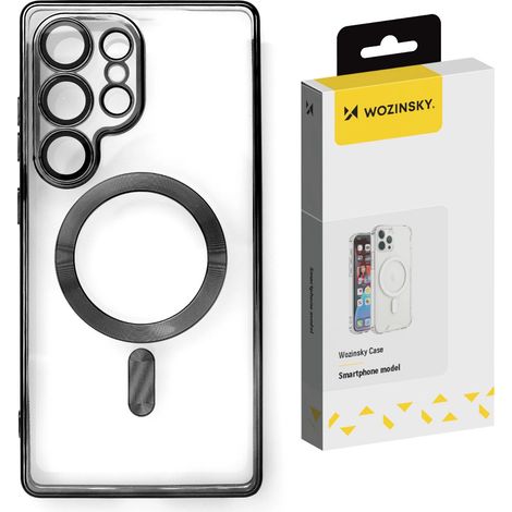 Funda galvanizada para Samsung Galaxy S25+ con MagSafe - Negra