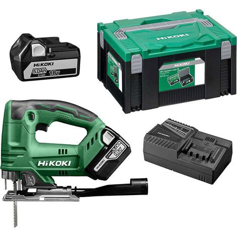 Sierra de calar 18V HIKOKI CJ18DAWPZ 2 x 5,0Ah en estuche (1/4)