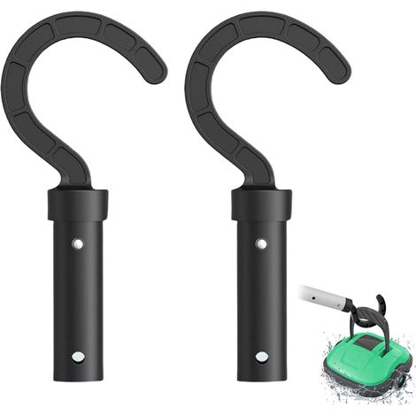 2 ganchos para robots limpiafondos, accesorios para limpieza de piscinas robótica, gancho para pértiga apto para todo tipo de aspiradoras, para uso terrestre y subacuático (1/5)