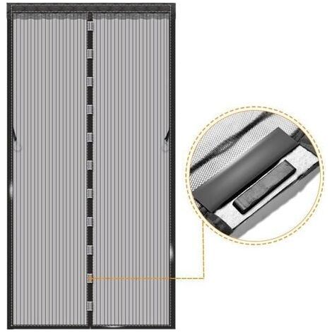 Porte de moustiquaire magnétique, 90x200cm porte de balcon magnétique rideau anti - mouche non poreux, rideau anti - moustiquaire, porte moustiquaire, porte patio salon porte tournante (1/2)