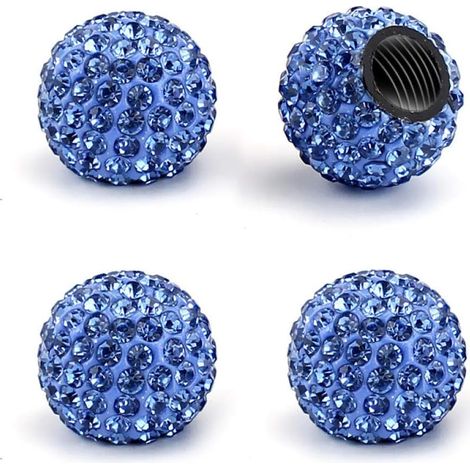 Crystal Diamond Car Tire Decoration Dust Door Cap Cap (1/5)