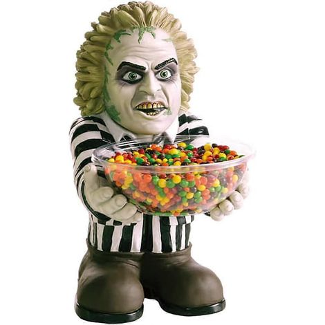 Bol à Bonbons Halloween, Lutin Décoratif Film Horreur, Distributeur de Friandises en Résine, pour Rangement Sucreries, Snacks, Clés, Cadeaux (1/5)