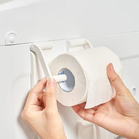 2 stücke Haushalts Papier Halter Küche Lagerung Wc Handtuch Regal Spender Badezimmer Einstellbare Magnetische Roller Wand Halterung
