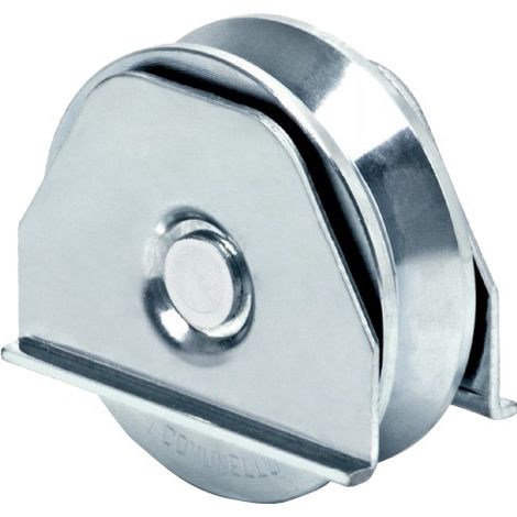 COMUNELLO 333V RUOTA GOLA A V DUE CUSCINETTI RUOTE PER CANCELLI SCORREVOLI - 100 (1/2)