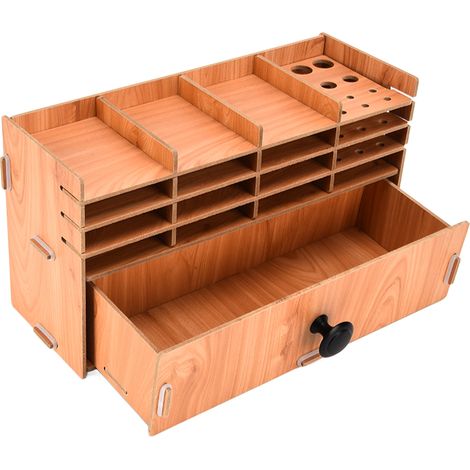 Boîte de Rangement en Bois pour Bijoux avec Compartiments pour Boucles d'Oreilles, Colliers et Bracelets (1/5)