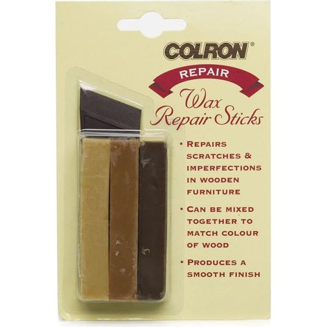 Ronseal Colron Wax Sticks Pack of 3 – Durable Wood Finish and Restoration Wax (1/5)