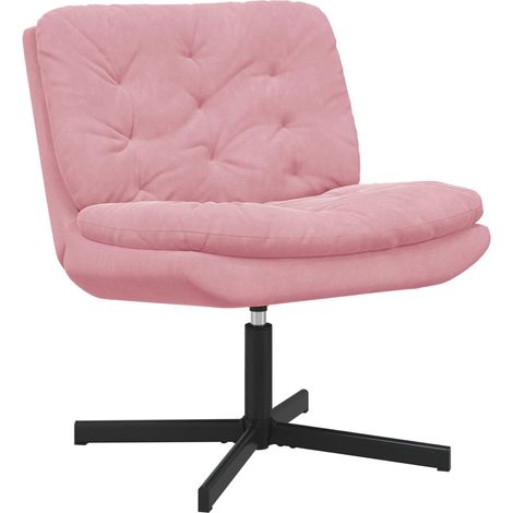 Drehender Entspannungsstuhl Rosa 63 x 75 x 76 cm Samt