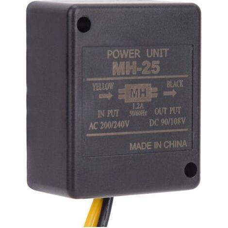 MH-25 Unité de Puissance de redresseur de Frein Moteur AC200V/240V Entrée DC90V/108V Sortie 1.2A 50Hz/60Hz Redresseur à Tube électronique (1/4)
