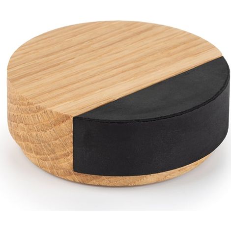 Tope Puerta Suelo Puk Nogal  - PUK WOOD - Tope de suelo para puertas de grandes dimensiones
