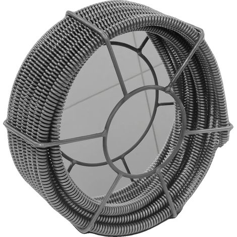 Rohrbaggerwerkzeug, Manganstahl, geeignet für 50-120mm Rohre, Federdurchmesser 16mm, 10m Federlänge, leicht 7,9kg (1/5)
