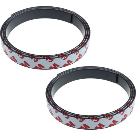 Bandes Magnétiques Auto-Adhésifs - 10 mm de Largeur - Pour Moustiquaires et Rideaux - 2 Pièces (1/5)