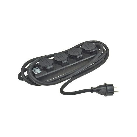 ChiliTec 4-Fach Steckdosenleiste Aussensteckdose, IP44, 3M Kabel (1/5)