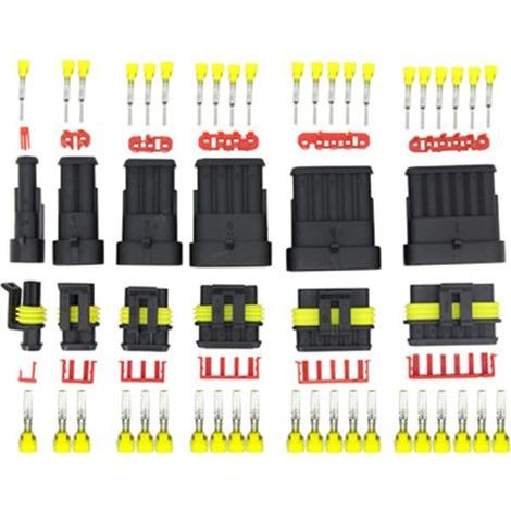 352-teiliges wasserdichtes elektrisches Steckverbinderset – 1/2/3/4-polig – Wasserdicht für Motorräder, Roller und Autos – Einfache Installation