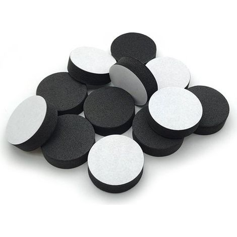 Lot de 20 – Pieds pour pots de fleurs – Supports invisibles – En caoutchouc – Couleur noire (1/5)