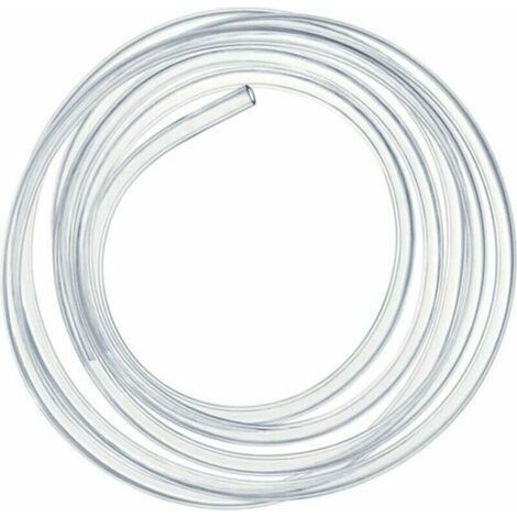 Tuyau souple transparent 2m – PVC flexible pour eau potable, essence, huile – Diamètre intérieur 16mm, extérieur 20mm