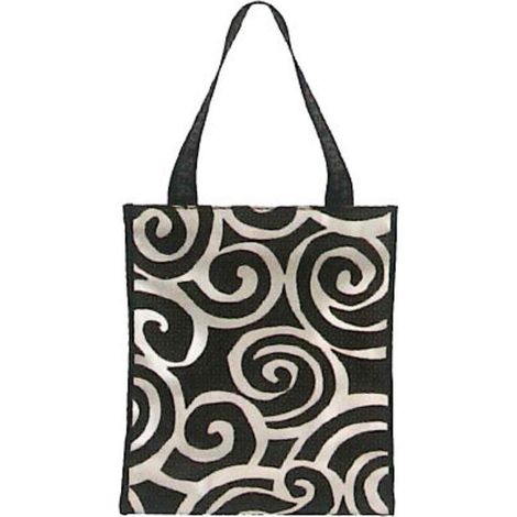 rolser finstock shopping bags bolsa spiral plata-negro shb003