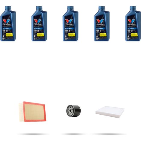 Kit tagliando 3 FILTRI e 5L OLIO compatibile con Fiat Stilo 2.4 20v 125kw dal 2001 al 2006 (1/5)