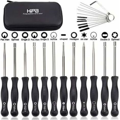 Ensemble de 12 outils de réglage de carburateur et tournevis de réglage pour moteur à 2 temps, pour débroussailleuses, tronçonneuses Poulan, Husqvarna, STHIL, Echo.-