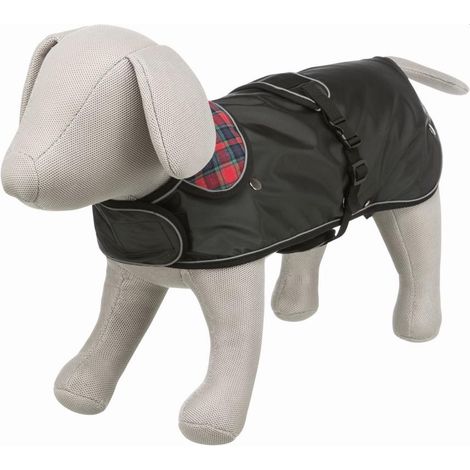 Mantel Hermy, S: 38 cm, schwarz/rot