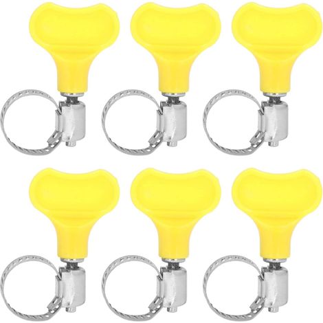 16 PCS Collier de Serrage en Acier Inoxydable - Résistant à la Corrosion, Collier de Serrage à Vis Fin Réutilisable (1/4)