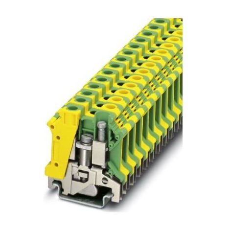 Phoenix Contact USLKG 10 N 3003923 Morsetto triplo di protezione Numero Poli (num): 2 0.5 mm² 10 mm² Verde, Giallo 1 pz