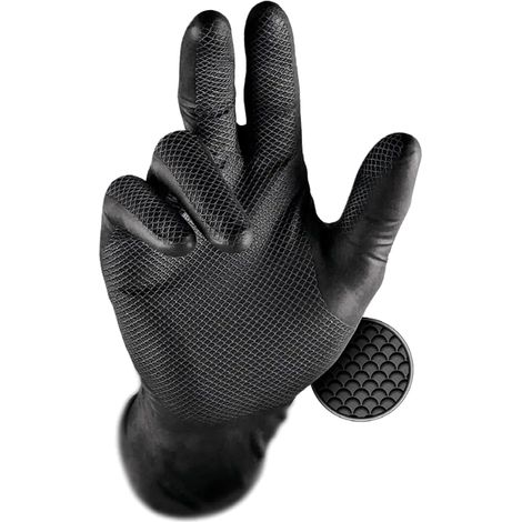 Grippaz Nitrilhandschuhe Issaline 246BK schwarz - S - Schwarze