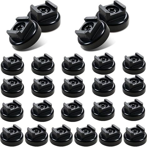 Lot de 25 supports magnétiques pour serre-câbles - Base de 20 mm - Magnétisme multifonction - Base de gestion des fils pour la maison, le bureau, le câblage électrique marin (1/5)