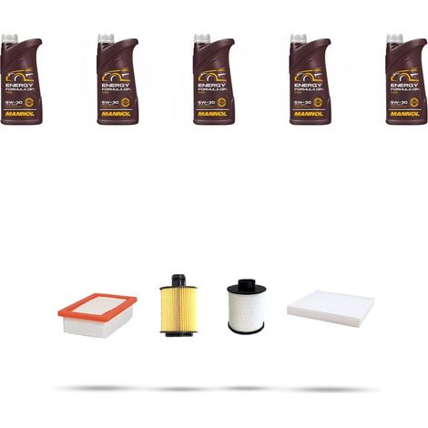 Kit tagliando 4 FILTRI e 5L OLIO compatibile con Suzuki Sx4 Dal 2.0 DDIS 99kw 2009 (1/5)