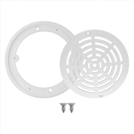 Grille de drainage piscine 8 pouces, plaque de montage inférieure, couvercle de remplacement pour fond de bassin (1/5)