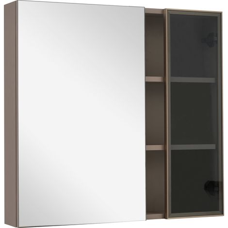 Arturesthome Badezimmerschrank, 80cm×12cm×75cm, Braun