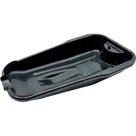 Bac récupérateur d'huile portable noir pour atelier, empêchant les déversements. (1/5)