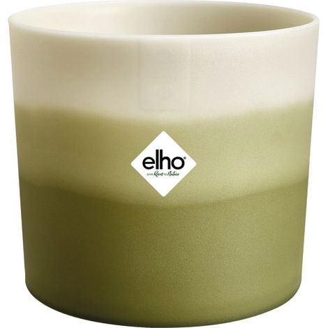 Pot Rond Gradient Vert Bambou D14 Design Dégradé Vert Bambou Et Durabilité - Elho Bv