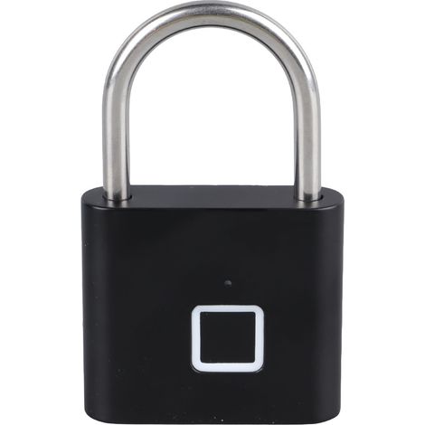 Cadenas à empreinte digitale haute sécurité, déverrouillage rapide, étanche et durable, compatible Bluetooth Tuya, pour la maison, noir (1/5)
