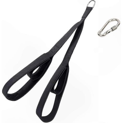 Corde de tirage poulie pour musculation triceps et développé vertical, système de câble polyvalent pour entraînement à domicile, équipement de fitness robuste et réglable. (1/4)