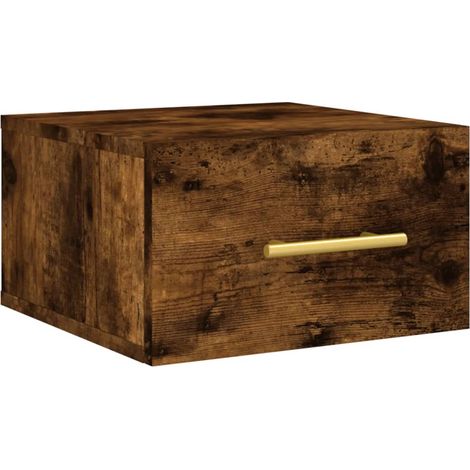 Maison Exclusive - Wand-Nachttisch Räuchereiche 35x35x20 cm