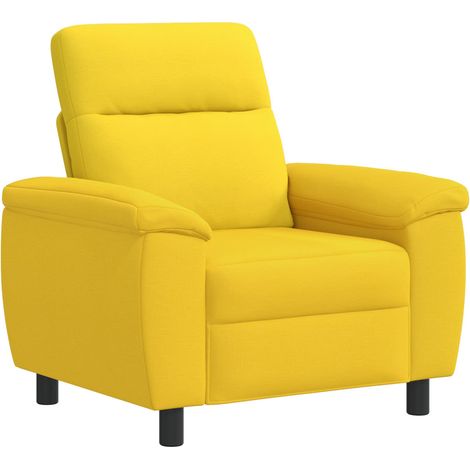 Divano Giallo Chiaro 95 x 90 x 95 cm Tessuto