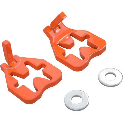 Lot de 2 charnières portables et robustes en T pour clôture de ferme et de jardin avec broches de 12,7 cm / 20,3 cm, installation facile, matériel de montage en T (1/5)