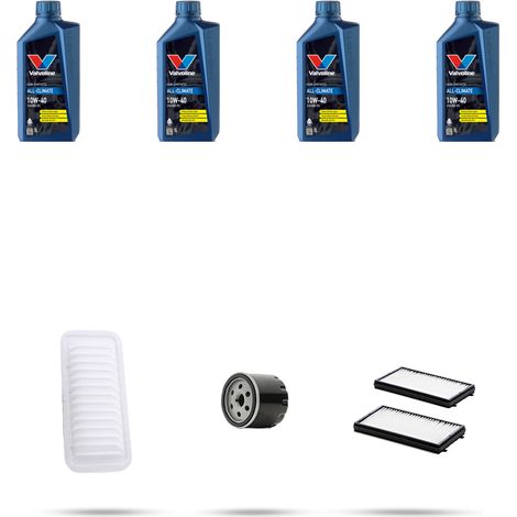 Kit tagliando 3 FILTRI e 4L OLIO compatibile con Mazda 2 (DE) 1.5 76kw dal 2007 (1/5)