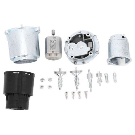 BUNTHAUS Kit de réparation de moteur pliant de rétroviseur, partie pliante de rétroviseur latéral en alliage d'aluminium Kit complet de réparation d'engrenage de moteur L/R pour X5 E53 E46 1999-20