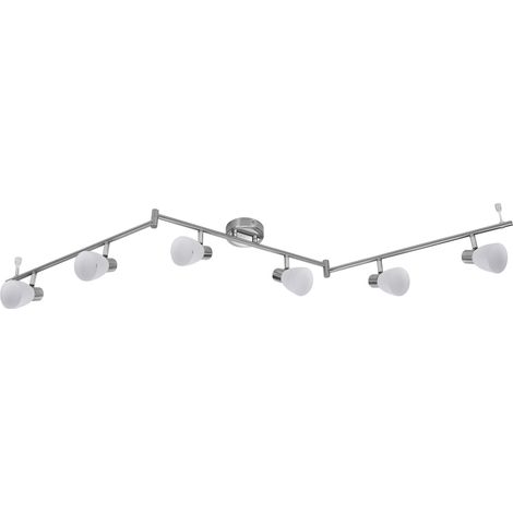 OSRAM OSRAM LED Spot Vase Plafonnier 6x G9, Nickel brossé, Chrome, Acier, réglable, Diffuseur en verre