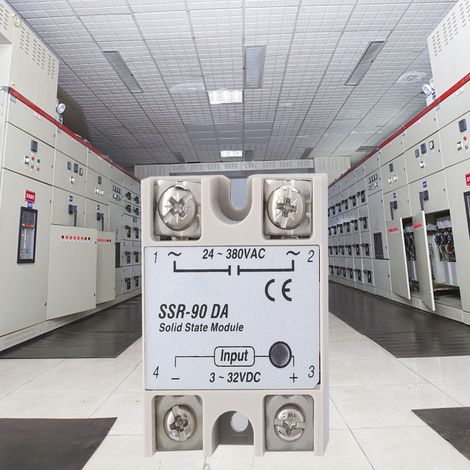 SSR-90DA 90A Halbleiterrelaismodul SSR DC/AC-Eingang 3-32V DC (1/5)