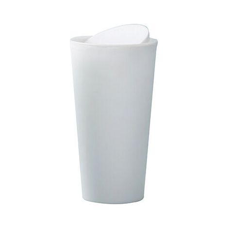 Porte-gobelet seau de rangement poubelle de bureau petite poubelle poubelle de bureau à domicile(Blanc) (1/5)